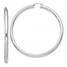 Quality Gold Sterling Silver 5mm Polished Hoop Earrings - QE4413