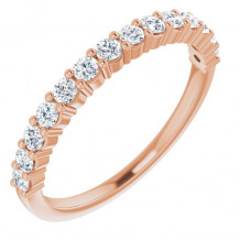 14K Rose 3/8 CTW Diamond Anniversary Band - 12287760014P