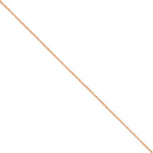 Quality Gold 14k Rose Gold 1.7mm Ropa Chain Anklet - RSC28-10