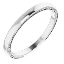 14K White 2 mm Sculptural-Inspired Band Size 7 - 51593101P