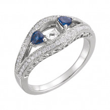 Stuller 14k White Gold Three-Stone Diamond Engagement Ring