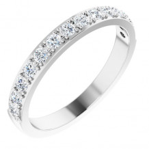 14K White 3/8 CTW Diamond Anniversary Band - 122974601P