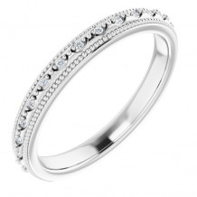 14K White .05 CTW Diamond Matching Band - 123162600P