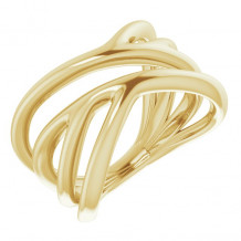 14K Yellow Negative Space Ring - 51708102P