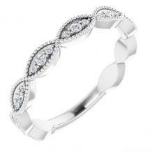 14K White 1/5 CTW Diamond Anniversary Band - 123093600P