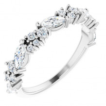 14K White 7/8 CTW Diamond Anniversary Band - 123916600P