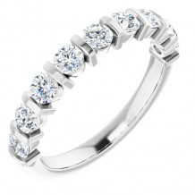 14K White 3/4 CTW Diamond Anniversary Band - 1236006029P