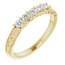 14K Yellow 1/3 CTW Diamond Anniversary Band - 124142645P