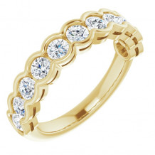 14K Yellow 1 1/8 CTW Diamond Anniversary Band - 1235966046P