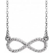 14K White Rope Infinity-Inspired 18 Necklace - 865616000P