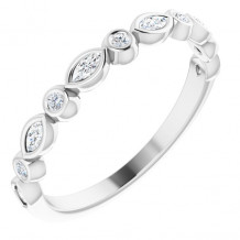 14K White 1/4 CTW Diamond Anniversary Band - 123175600P