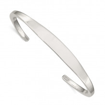Quality Gold Sterling Silver Fancy Cuff Bangle Bracelet - QB100