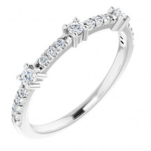 14K White 1/5 CTW Diamond Anniversary Band - 1241016000P