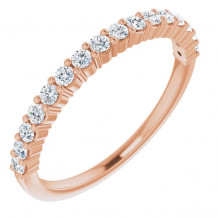 14K Rose 1/3 CTW Diamond Anniversary Band - 12287760030P