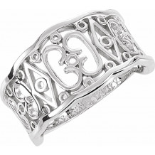 14K White Freeform Remount Ring - 51756322P