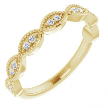 14K Yellow 1/8 CTW Diamond Anniversary Band - 123656601P