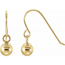 14K Yellow 4 mm Ball Earrings - 19202810050P