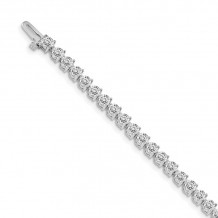 Quality Gold 14k White diamond Tennis Bracelet - X2842W