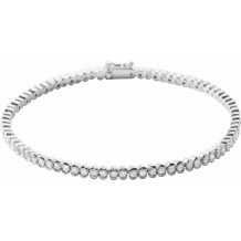 14K White 2 CTW Diamond Line 7 Bracelet - 653537602P