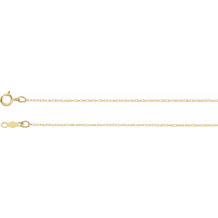 14K Yellow .75 mm Rope 7 Chain - CH468244015P