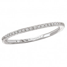 Romance 18k White Gold Micro-Set Diamond Wedding Band