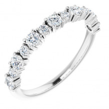 14K White 1/2 CTW Diamond Anniversary Band - 1236296033P