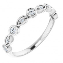 14K White 1/5 CTW Diamond Anniversary Band - 1236336033P