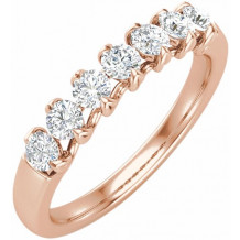 14K Rose 1/2 CTW Diamond Anniversary Band - 653589602P