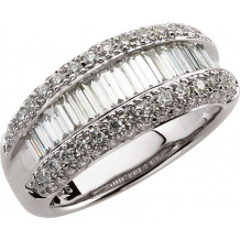 14K White 1 1/2 CTW Diamond Ring - 63586296719P