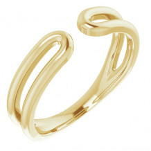 14K Yellow Negative Space Ring - 51750102P