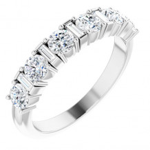 14K White 1/2 CTW Diamond Anniversary Band - 123836604P