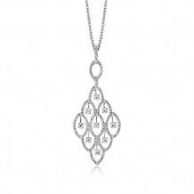 Zeghani Glamorous Pendent With White Diamonds