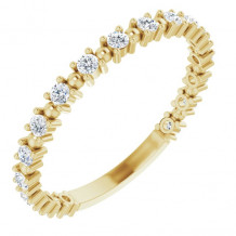 14K Yellow 1/3 CTW Diamond Beaded Anniversary Band - 123202601P