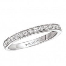 Romance 18k White Gold Diamond Diamond Wedding Band