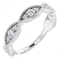 Platinum 1/2 CTW Diamond Anniversary Band - 123441603P