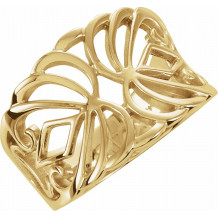 14K Yellow Freeform Ring - 51826345P