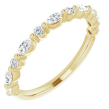 14K Yellow 3/8 CTW Diamond Anniversary Band - 123502601P