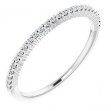 14K White 1/8 CTW Diamond Anniversary Band - 12287760000P