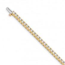 Quality Gold 14k Yellow Gold A Diamond Tennis Bracelet - X734A
