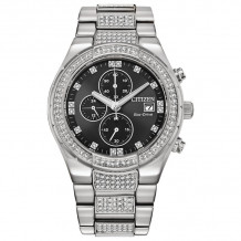 CITIZEN Eco-Drive Quartz Crystal Mens Watch Stainless Steel - CA0750-53E
