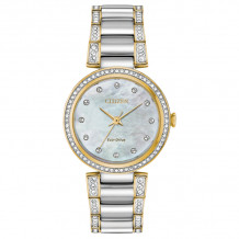 CITIZEN Eco-Drive Quartz Crystal Ladies Watch Stainless Steel - EM0844-58D