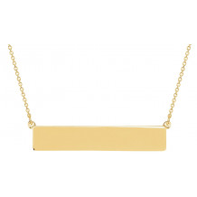 14K Yellow Bar 19.5 Necklace - 857782006P