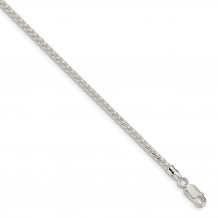 Quality Gold Sterling Silver 2.55mm  Square Franco Bracelet - QQF080-8