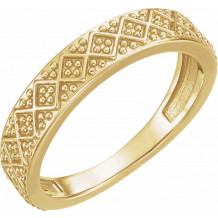 14K Yellow Stackable Ring - 51701102P