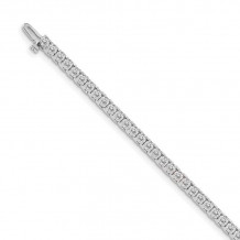 Quality Gold 14k White Gold A Diamond Tennis Bracelet - X731WA