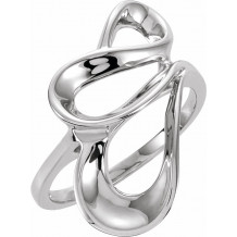 14K White Freeform Ring - 526221242P