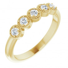 14K Yellow 1/4 CTW Diamond Anniversary Band - 124153601P