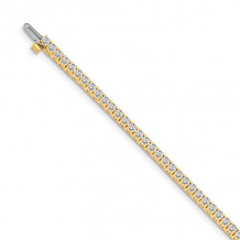 Quality Gold 14k Yellow Gold 2mm Diamond Tennis Bracelet - X730