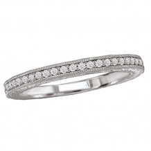 14k White Gold Diamond Wedding Band