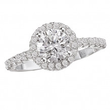 La Vie 14k White Gold Semi-Mount Diamond Engagement Ring